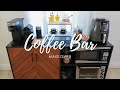 Coffee Bar Makeover. Fall decor. Kitchen Makeover. Coffee and tea bar makeover. Fall coffee bar.