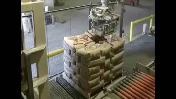 Robot Palletiser Stacks Valve Bags & Open Mouth Bags