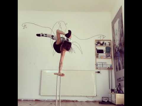 Teen girl flexible gymnastics