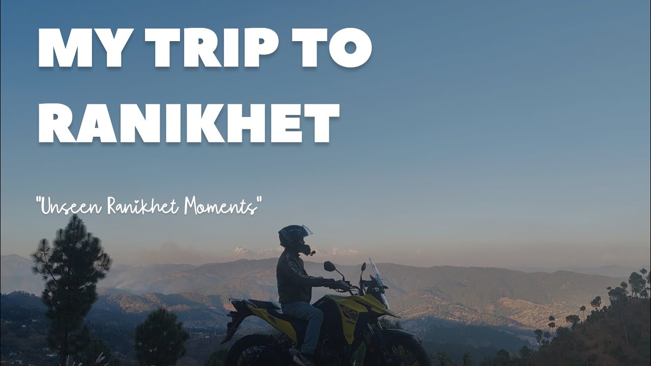 Ranikhet Uttarakhand motovlog 1 😍🤩🌍.... Enjoy the view🏞️ #bike #motovolgger #suzukivstromsx250 