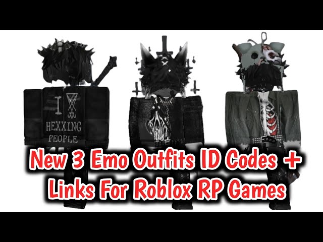 New 3 Boy's Emo Outfits ID Codes + Links For Brookhaven RP, Berry Avenue,  And Bloxburg (Part 5) 