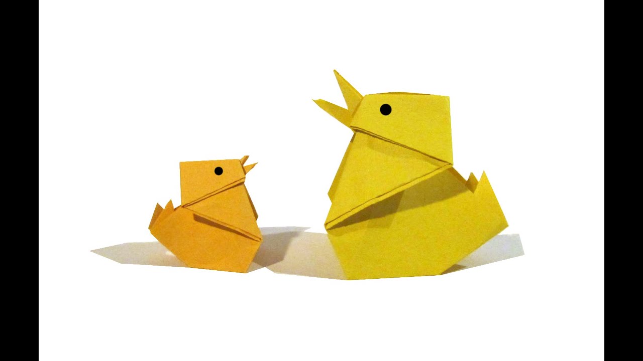 Easter Origami Chick Easy Tutorial How to make an Easy origami