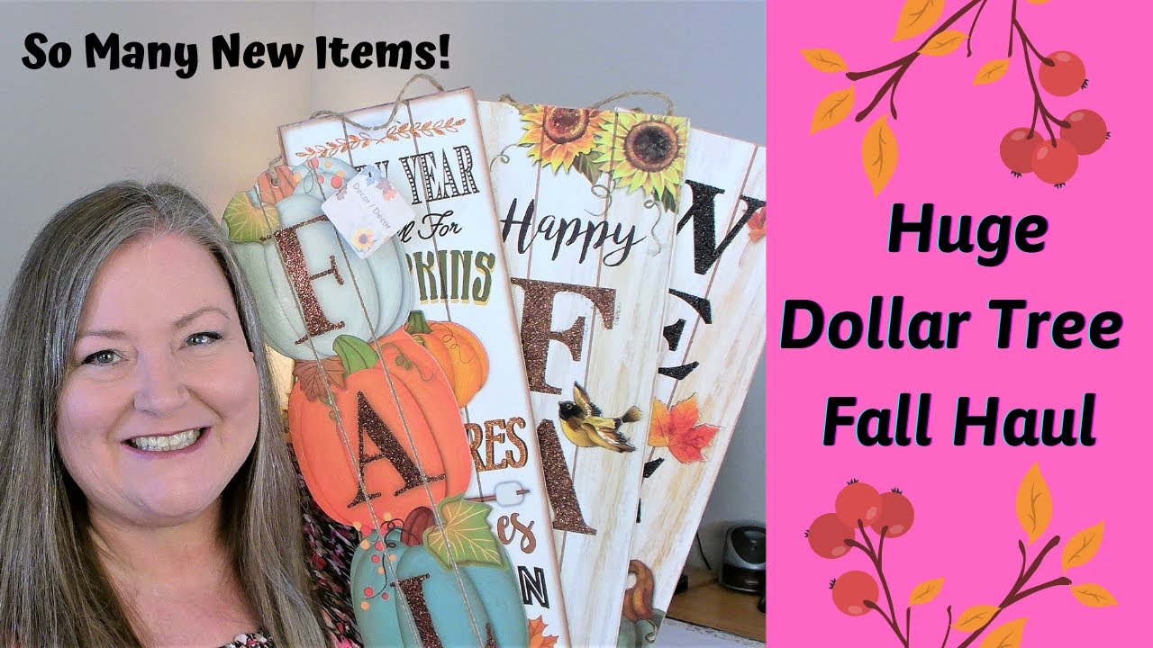 Huge Dollar Tree Fall Haul New Fall Items for 2021 So Many New
