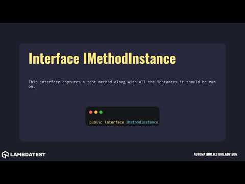 org testng  Interface IMethodInstance with examples