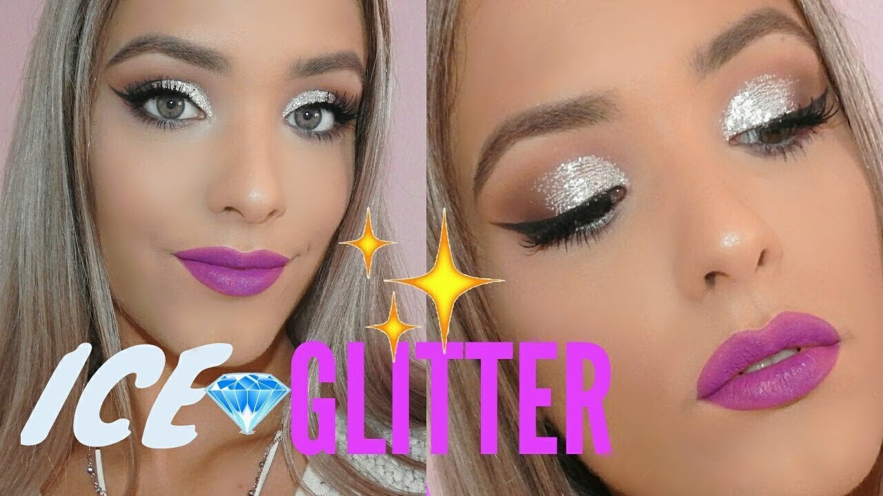 ICE GLITTER Makeup Tutorial Labbra ViolaVanessa Spada YouTube