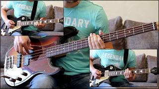 Как играть на бас гитаре Кончится лето - КИНО ( видеоурок Guitar riffs) + табы
