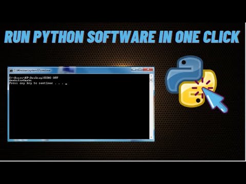 How to Run any Python Software in one click ! Make your own bat file ...