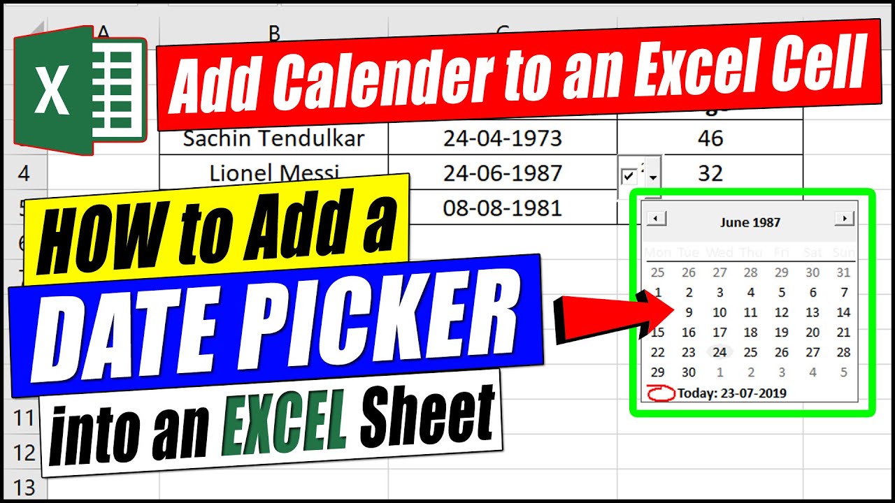 How To Insert Monthly Calendar In Excel Cell