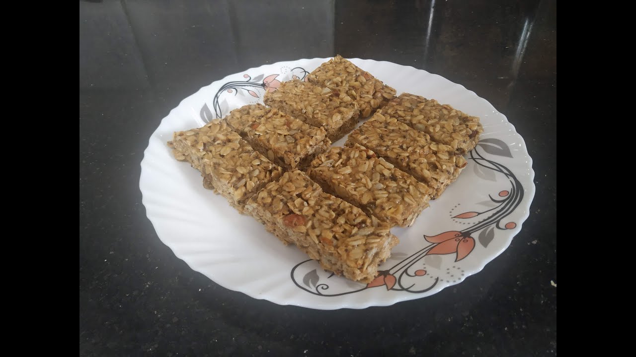 Homemade Chewy Granola Bars Healthy Bars Malayalam with English