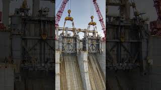 Constructing a Powerful 4 Gate Discharge Dam #shorts #construction #architecture #3danimation #fyp