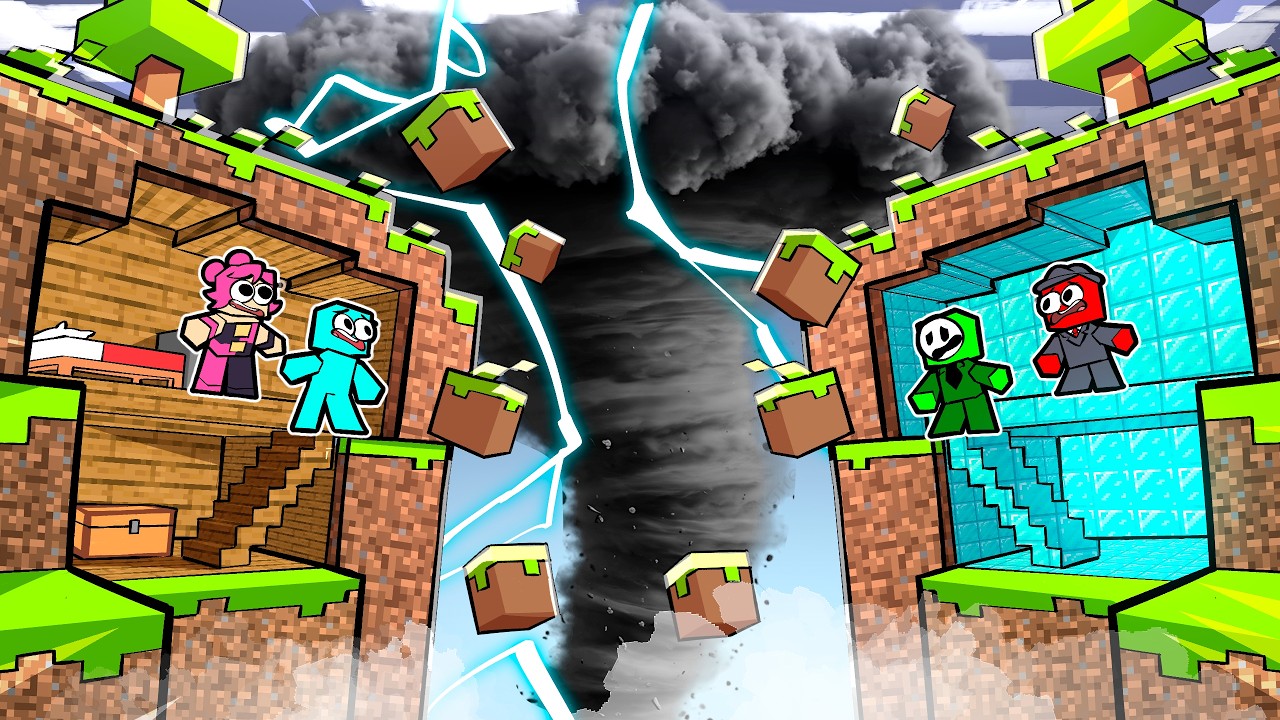 Base Secreta de Terra vs Diamante no Minecraft!