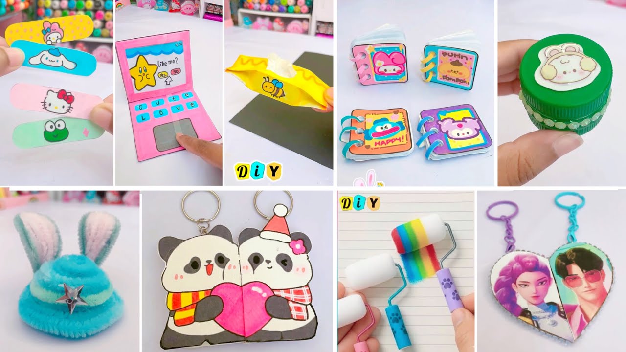 10 Easy craft ideas/ miniature craft / Paper craft/ how to make / DIY/ school project/ Art & Craft