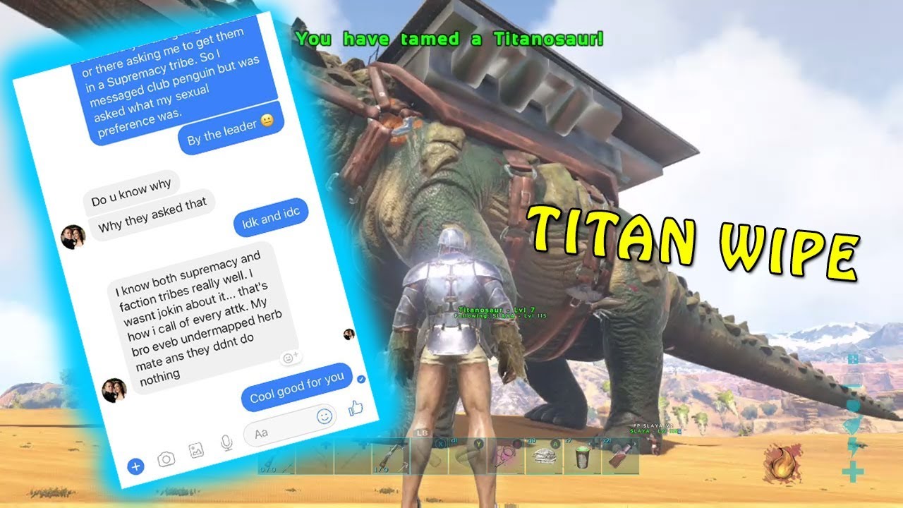 TITAN WIPE?! HERBALIST WIPE TONKA SERVER 349! ARK XBOX OFFICIAL!