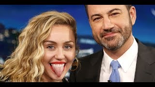 Wrecking ball miley cyrus pranks jimmy kimmel, inflicts nsfw i njury