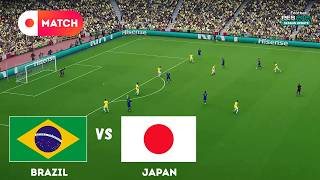 BRAZIL vs JAPAN | World Cup 2026 Match Simulation | eFootball PES 21 Gameplay screenshot 1