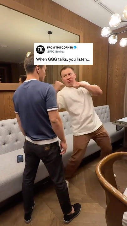 When Gennady Golovkin Is Your Boxing Coach…