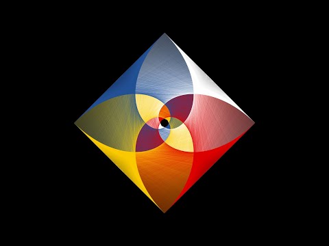 Double Pursuit Squares in Primary Colors
