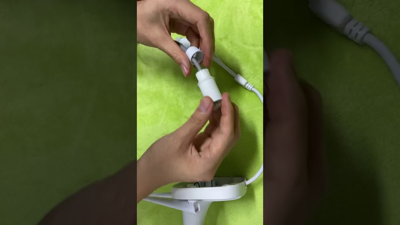 How to install a waterproof cover for the network cable interface