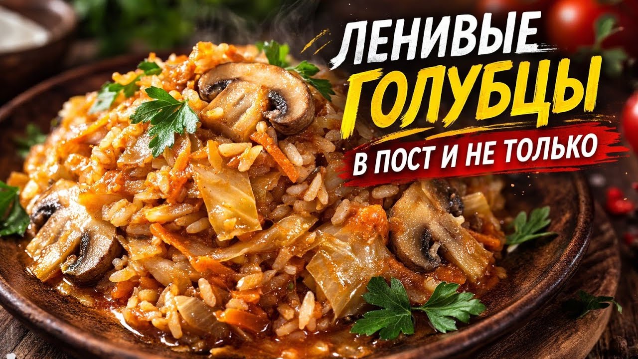 ✅Ленивые голубцы с грибами на сковороде | Простой и очень вкусный рецепт#рецепты 