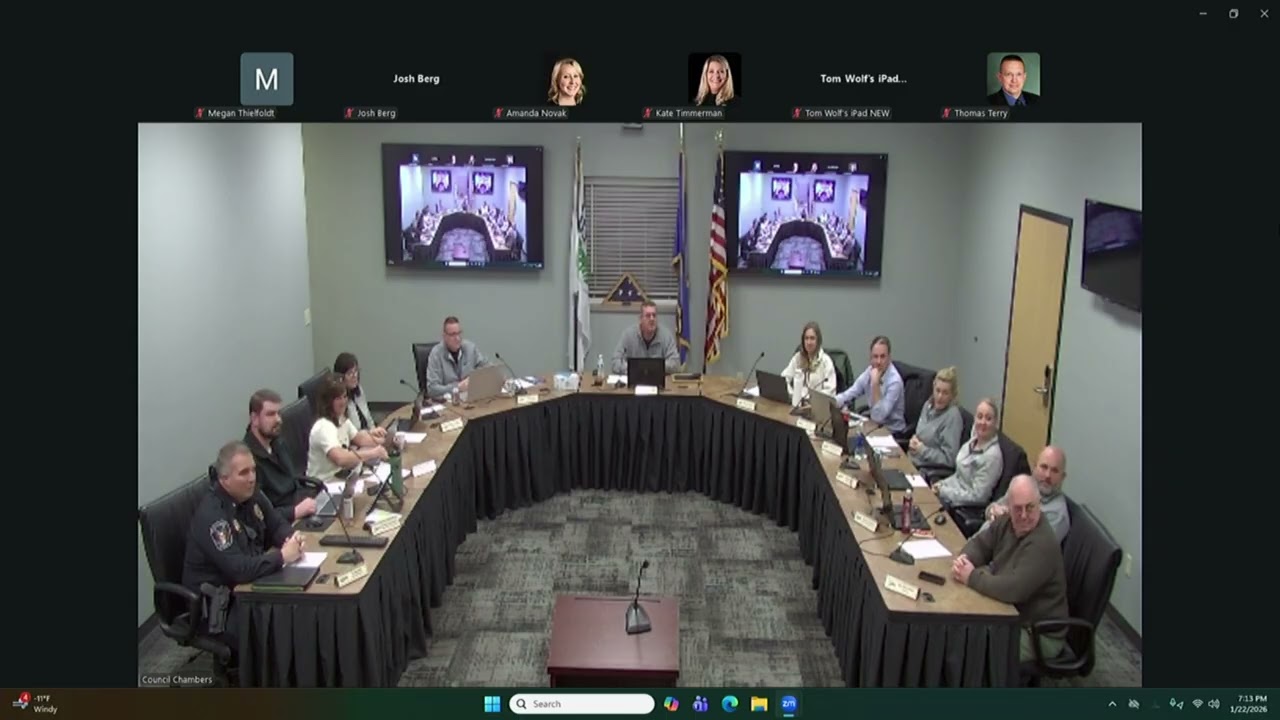 Elko New Market City Council Meeting - January 22, 2026