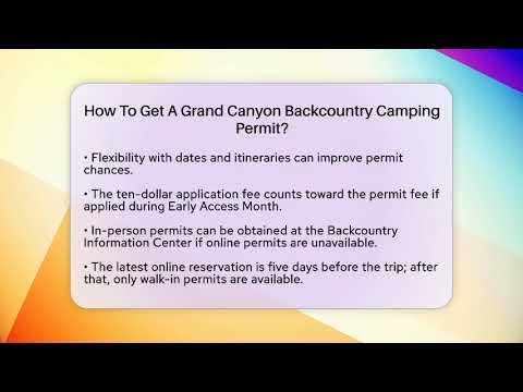 Grand Canyon Backcountry Permit How To Get Yours