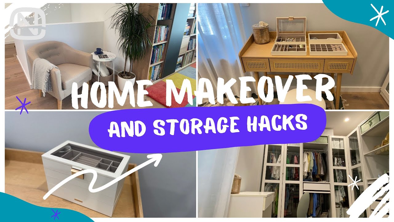 ORGANIZE WITH ME: Smart storage and home makeover hacks - YouTube