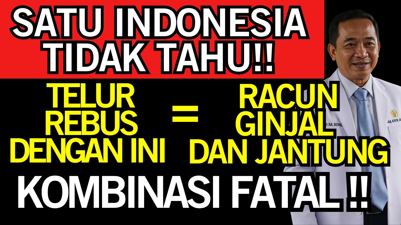 DokterBongkar‼️CARA Makan TELUR REBUS yang Aman untuk GINJAL & VITALITAS Lansia‼️Kesehatan Lansia