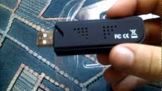 RTL R820T SDR DVB-T DAB FM Dongle Unboxing -English HD