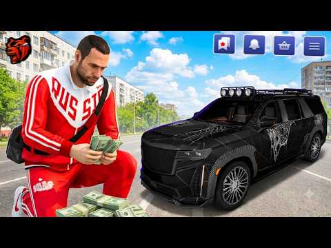 CADILAC ESCALADE RACE IN CRMP BLACK RUSSIA MOBILE