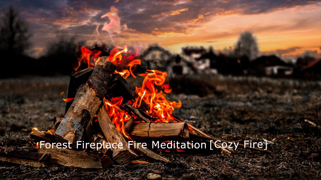 Fireplace Sounds, Forest Fireplace Fire Meditation