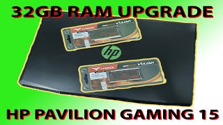 32GB RAM Upgrade | Laptop HP Pavilion Gaming 15
