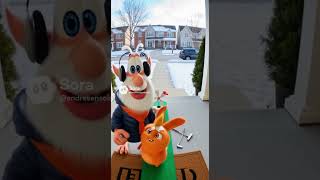 Booba and sunny bunny is playing mini golf ￼