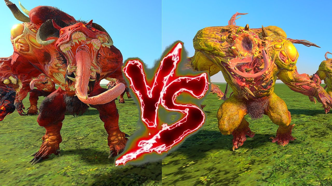 Spawn of Khorne VS Spawn of Nurgle. Total War Warhammer 3