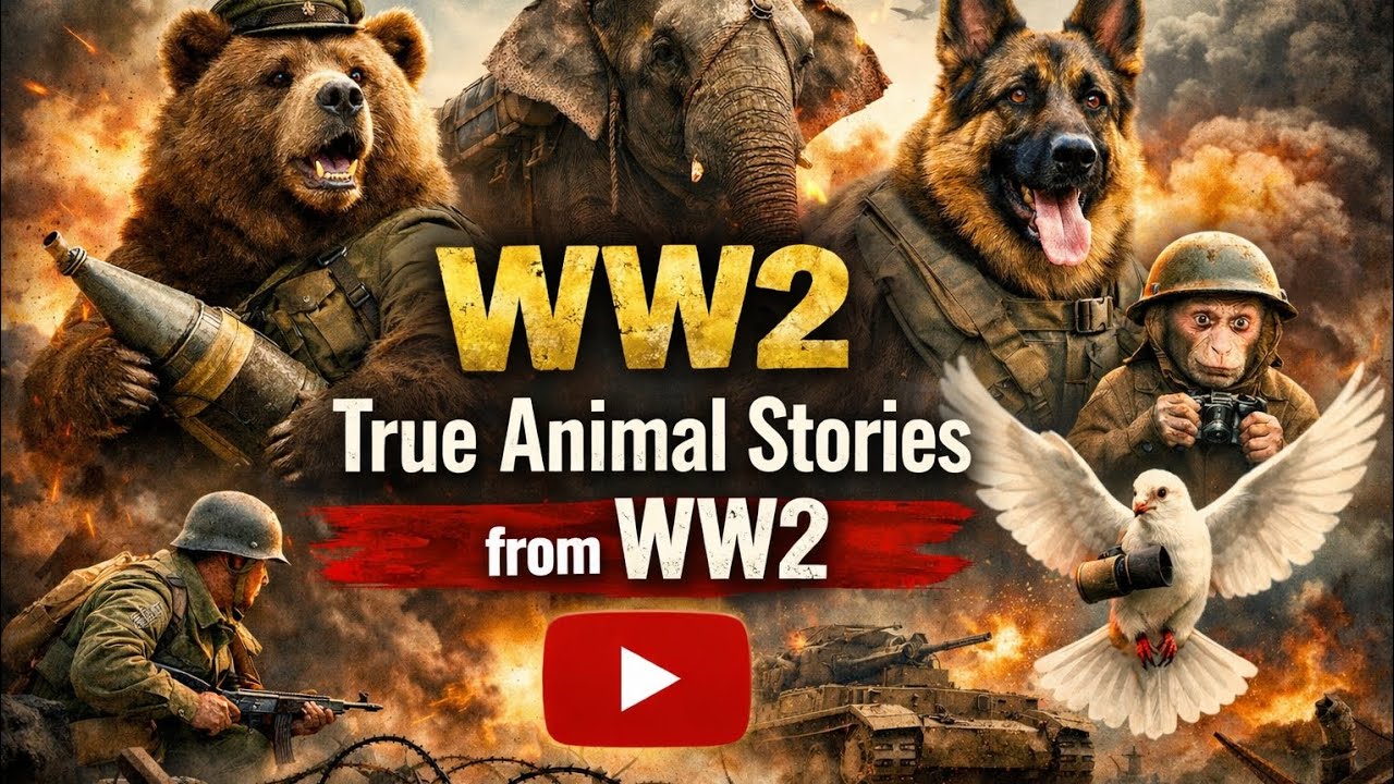 WW2 Animal Heroes Sleep Story | Wojtek & Judy Friendship Tale | Calm Rain Ambience ASMR