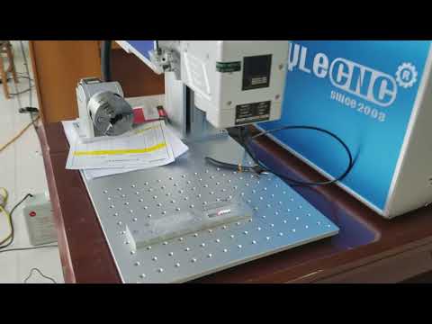 STJ-50F fiber laser marking with cyclops camera for deep engraving