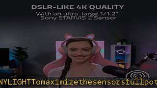 Razer Kiyo Pro Ultra 4K Webcam: Large Sensor - Auto Light Correction - Built-in Mic and Shutter - P