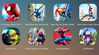The Amazing Spider-Man 2,Spider Rope Hero Vice Town 3D,Ninja Turtles,Rope Fighter Action,Iron Ninja screenshot 4