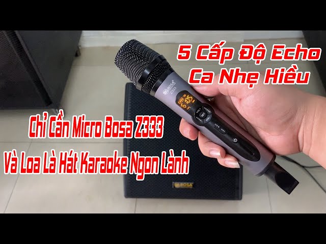 Chỉ Cần Micro Và Loa Là Karaoke Ngon Lành | Micro Bosa Z333