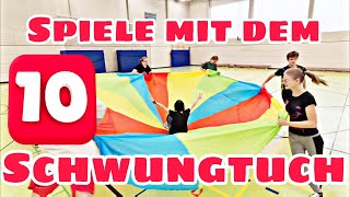 10 spannende Spiele mit dem Schwungtuch Part 1 ohne Zusatzmaterialien - Parachute Games screenshot 5