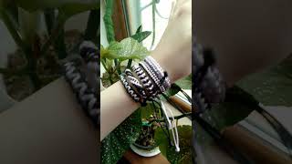 🖤🤍🌸✨ #macrame #macramebracelets #handcrafted #handmade #əlişi #art #macrameart #elişi #paracord