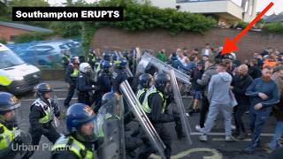 Riot ERUPTS in Southampton as Henry Nowak protest turns ugly