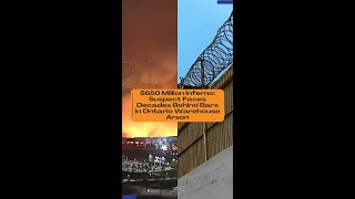 $650 Million Inferno: Suspect Faces Decades Behind Bars in Ontario Warehouse Arson