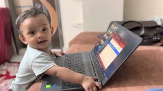 Typing Laptop By Aac Baby Boy Ali Ayan Chowdhury