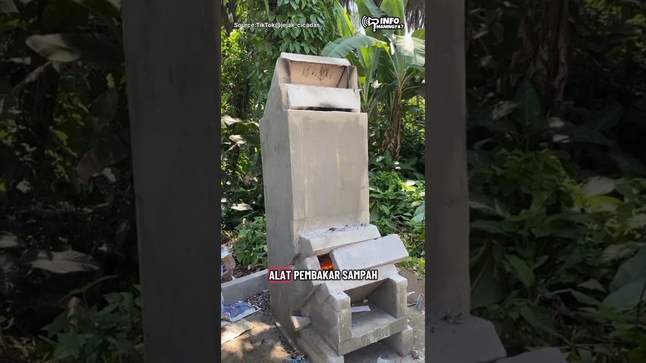Insinerator: Alat Pembakar Sampah Minim Asap KKN IPB #information #technology #kkn #sampah #shorts