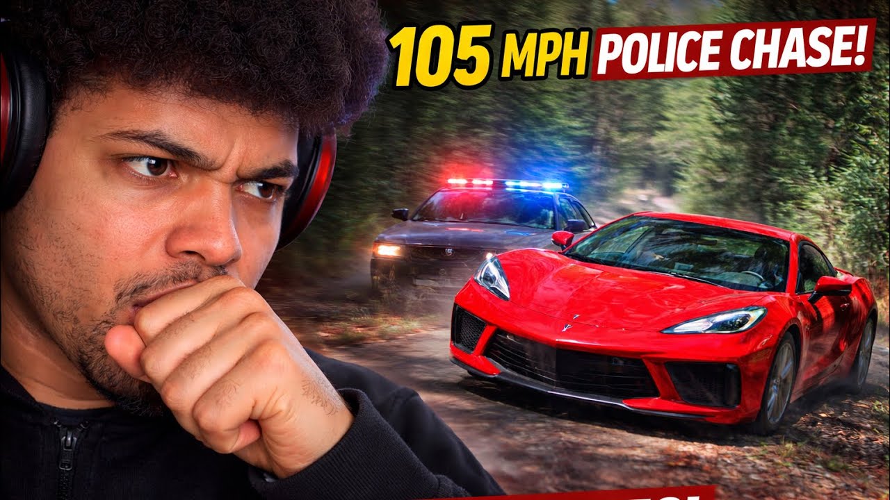 CORVETTE C8 GOES ON HIGH SPEED CHASE AND ALMOST CAUSES FOREST FIRE?!! | KSP POLICE CHASE REACTION