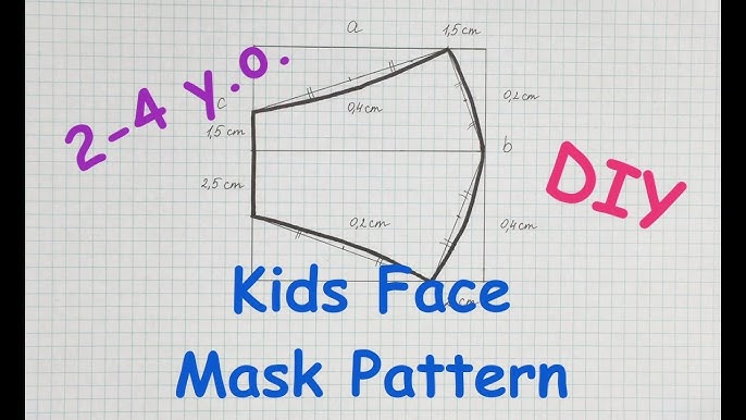 DIY Kids Face Mask Pattern | Best Fit | XS | 2-4 y.o. | No printer | No sewing machine | - YouTube diy-kids-face-mask-pattern-best-fit-xs-2-4-y-o-no-printer-no-sewing-machine-youtube