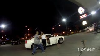 road rage turns violent runs over girlfriend motorcyclists