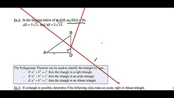 Triangle Inequalities & Pythagorean Theorem 01.03.16