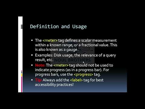 Mastering the HTML 5 Meter Element | The Ultimate Guide | Noul Brothers