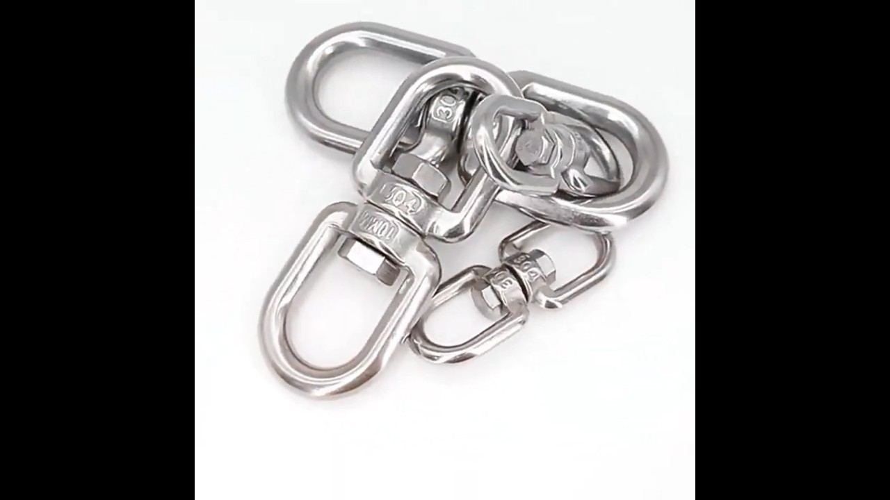 Stainless Steel Eye-to-Eye Swivel Rings  